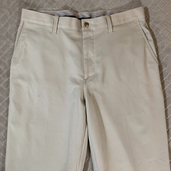 Gallaway Mens 34x30 Chino Pants Beige Straight Leg Mid Rise Golf Athletic - Picture 2 of 11